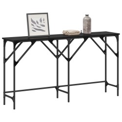 Table console Chêne noir 140 x 29 x 75 cm Bois d'ingénierie 617007617007