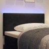Tête de lit LED avec bandes LED Noir 100 cm Velours 617011617011