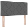 Tête de lit LED Gris 90 cm tissu 617012617012