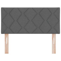 Tête de lit LED Gris 90 cm tissu 617012617012
