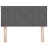 Tête de lit LED Gris 90 cm tissu 617012617012