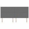 Tête de lit LED Gris clair 200 cm Tissu en velours côtelé 617013617013