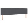 Tête de lit LED Gris foncé 200 cm Tissu en velours côtelé 617014617014