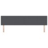 Tête de lit LED Gris foncé 200 cm Tissu en velours côtelé 617014617014