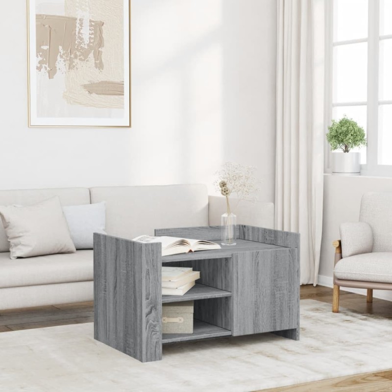 Table basse sonoma gris 80x50x50 cm Bois d'ingénierie 617015617015