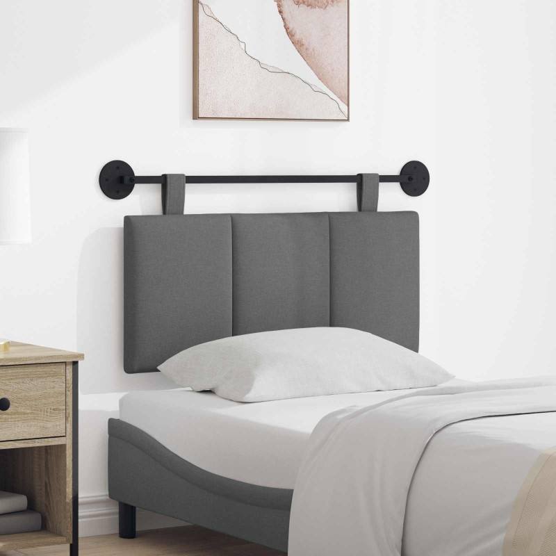 Tête de lit suspendue Gris foncé Tissu 617016617016