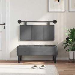 Tête de lit suspendue Gris foncé Tissu 617016617016
