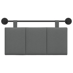 Tête de lit suspendue Gris foncé Tissu 617016617016
