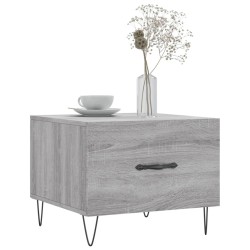 Table basse Sonoma gris 50x50x40 cm Bois d'ingénierie 617017617017