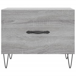 Table basse Sonoma gris 50x50x40 cm Bois d'ingénierie 617017617017