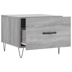 Table basse Sonoma gris 50x50x40 cm Bois d'ingénierie 617017617017