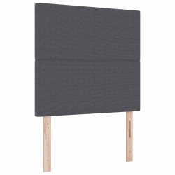 Tête de lit LED Gris foncé 100 cm Tissu en velours côtelé 617018617018