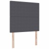 Tête de lit LED Gris foncé 100 cm Tissu en velours côtelé 617018617018
