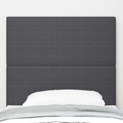 Tête de lit LED Gris foncé 100 cm Tissu en velours côtelé 617018617018