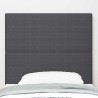 Tête de lit LED Gris foncé 100 cm Tissu en velours côtelé 617018617018