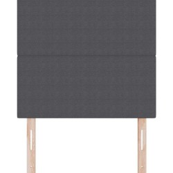 Tête de lit LED Gris foncé 100 cm Tissu en velours côtelé 617018617018