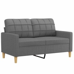Canapé à 2 places Gris foncé 120 cm Tissu 617020617020