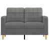 Canapé à 2 places Gris foncé 120 cm Tissu 617020617020