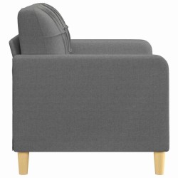 Canapé à 2 places Gris foncé 120 cm Tissu 617020617020