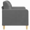 Canapé à 2 places Gris foncé 120 cm Tissu 617020617020