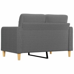 Canapé à 2 places Gris foncé 120 cm Tissu 617020617020