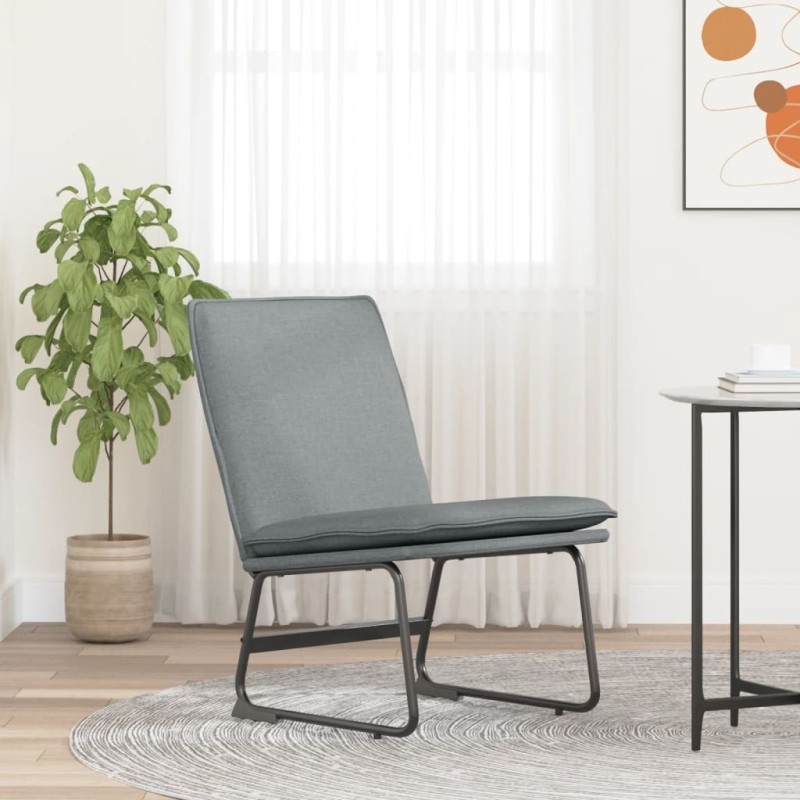 Chaise longue Gris clair 52x75x76 cm Tissu 617024617024