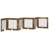 Porte de chien pliable avec supports 6 pcs Chêne fumé 482 cm 617025617025