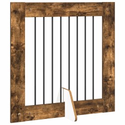 Porte de chien pliable avec supports 6 pcs Chêne fumé 482 cm 617025617025