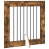Porte de chien pliable avec supports 6 pcs Chêne fumé 482 cm 617025617025