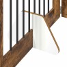 Porte de chien pliable avec supports 6 pcs Chêne fumé 482 cm 617025617025