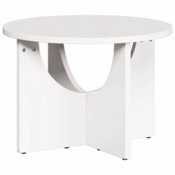 Table basse Blanc 50 x 50 x 35 cm Bois massif en pin 617029617029