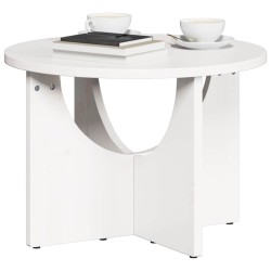 Table basse Blanc 50 x 50 x 35 cm Bois massif en pin 617029617029