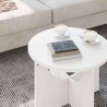 Table basse Blanc 50 x 50 x 35 cm Bois massif en pin 617029617029