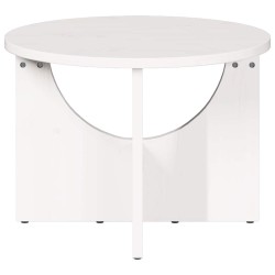 Table basse Blanc 50 x 50 x 35 cm Bois massif en pin 617029617029