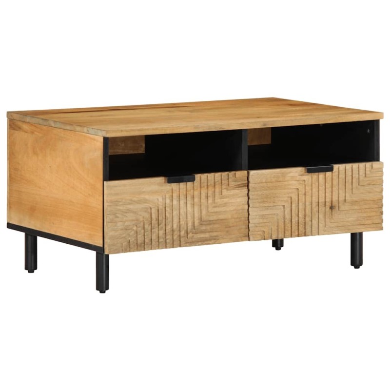 Table basse marron 80x54x40 cm bois massif de manguier 617030617030