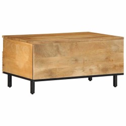 Table basse marron 80x54x40 cm bois massif de manguier 617030617030