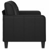 Canapé à 2 places Noir 120 cm Similicuir 617031617031