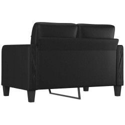 Canapé à 2 places Noir 120 cm Similicuir 617031617031