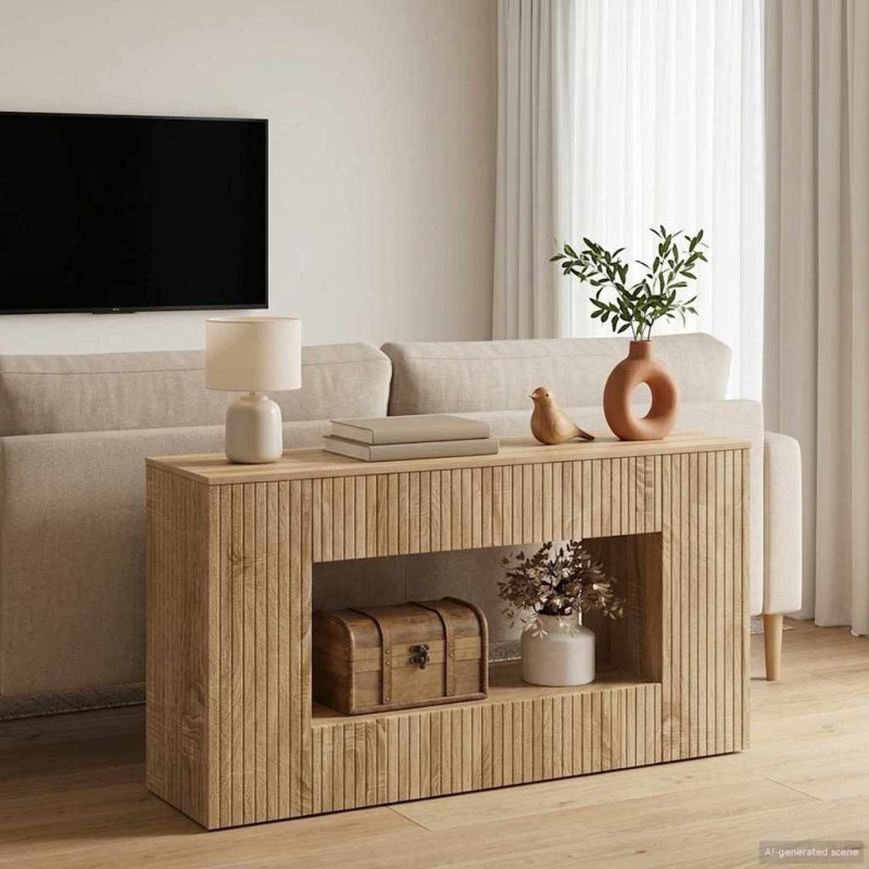Table console Chêne Sonoma 101 x 29 x 74 cm Bois d’ingénierie 617038617038