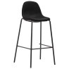 Chaises de bar lot de 4 noir tissu 617039617039