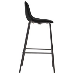 Chaises de bar lot de 4 noir tissu 617039617039
