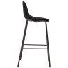 Chaises de bar lot de 4 noir tissu 617039617039