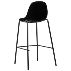 Chaises de bar lot de 4 noir tissu 617039617039