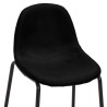 Chaises de bar lot de 4 noir tissu 617039617039