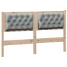 Tête de lit Marron et gris clair 150 cm Bois massif en pin 617040617040