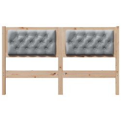 Tête de lit Marron et gris clair 150 cm Bois massif en pin 617040617040