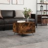 Table basse Chêne fumé 50x50x40 cm Bois d'ingénierie 617042617042