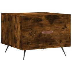 Table basse Chêne fumé 50x50x40 cm Bois d'ingénierie 617042617042