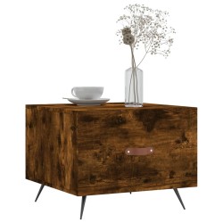 Table basse Chêne fumé 50x50x40 cm Bois d'ingénierie 617042617042