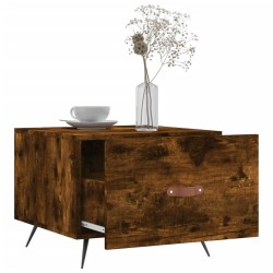 Table basse Chêne fumé 50x50x40 cm Bois d'ingénierie 617042617042